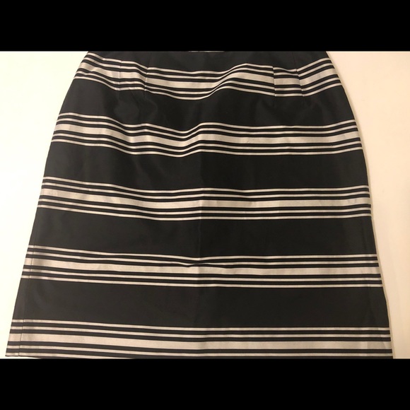 Talbots navy and white stripes 🌴skirt petite 12 - Picture 2 of 6